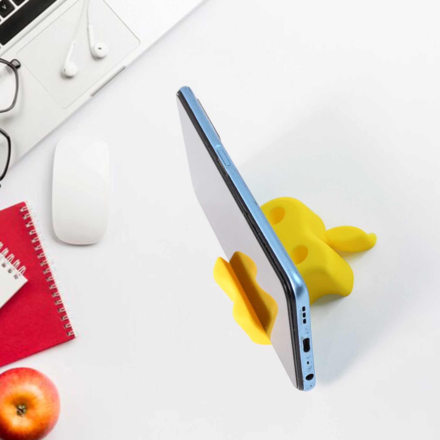 Multi-functional Apple-shaped Plastic Mobile Stand With Pen Holder (1 Pc  Mix Color)