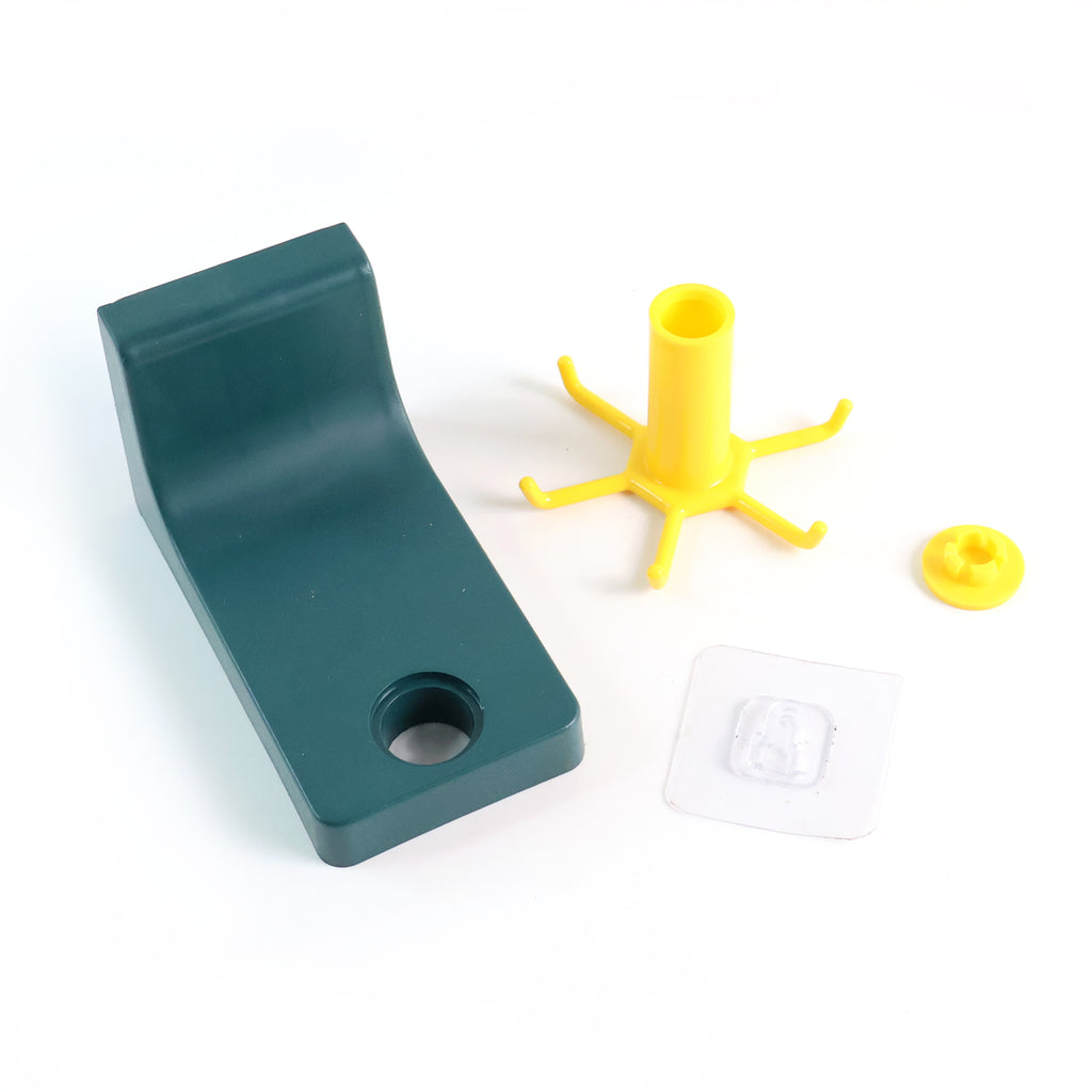 4605 360 Degree Rotating Self Adhesive Plastic Wall Hook Hanger Multifunctional Hanger With 6 Heavy Duty Claw Hooks