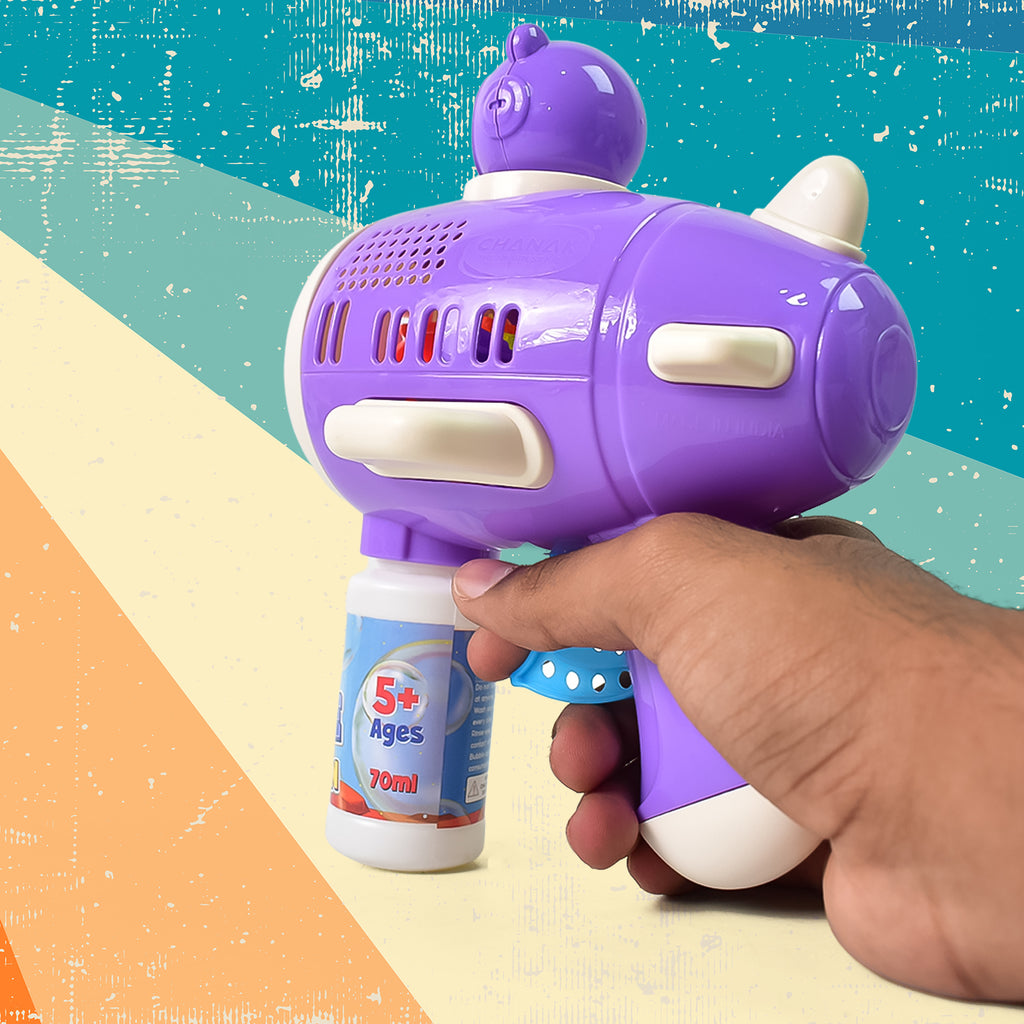 Space Bubble Gun Toy For Kids (With Solution)