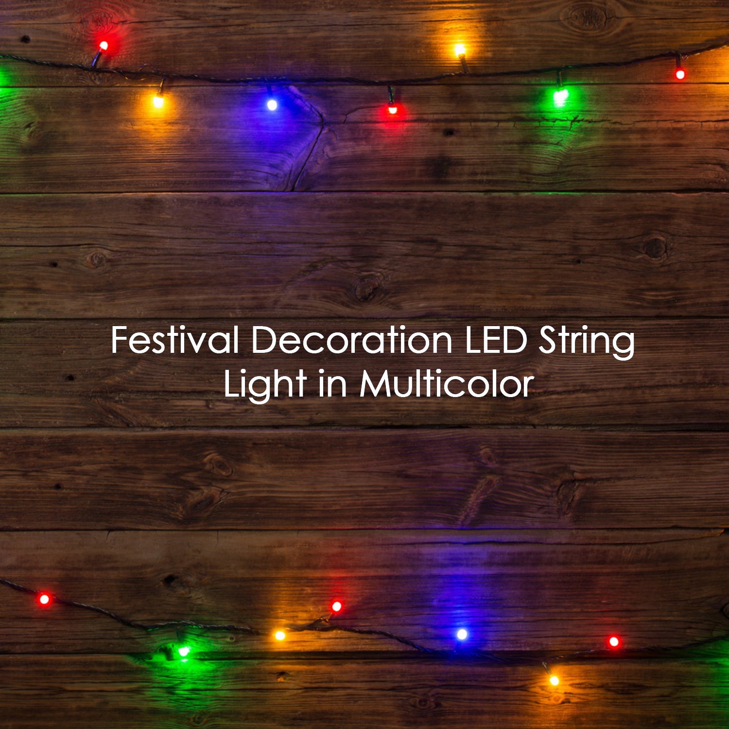 8339 3mtr Home Decoration Diwali  Wedding Led Christmas String Light Indoor And Outdoor Light Festival Decoration Led String Light Multi-color Light (15l 3 Mtr)