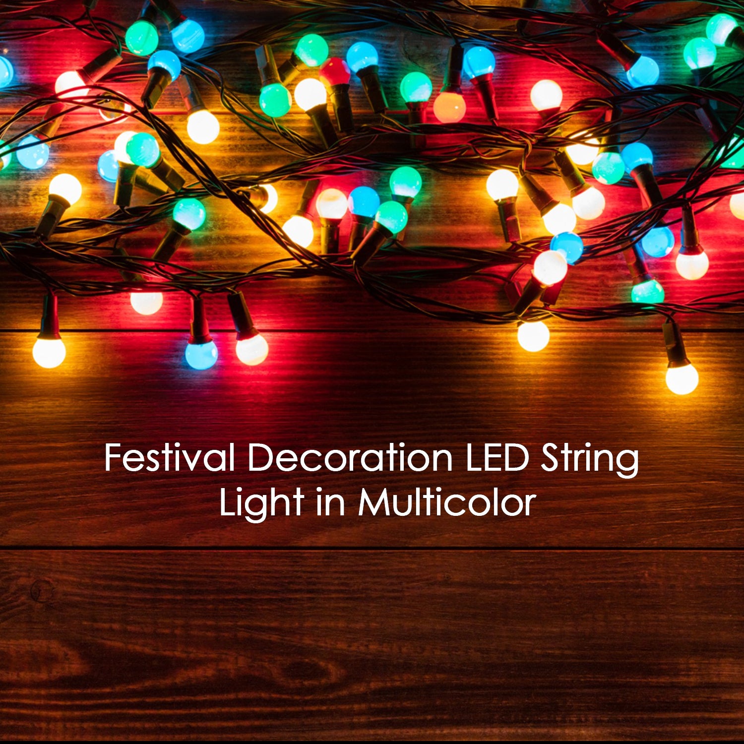 8346 3mtr Home Decoration Diwali  Wedding Led Christmas String Light Indoor And Outdoor Light Festival Decoration Led String Light Multi-color Light 1.4mm (15l 3 Mtr)