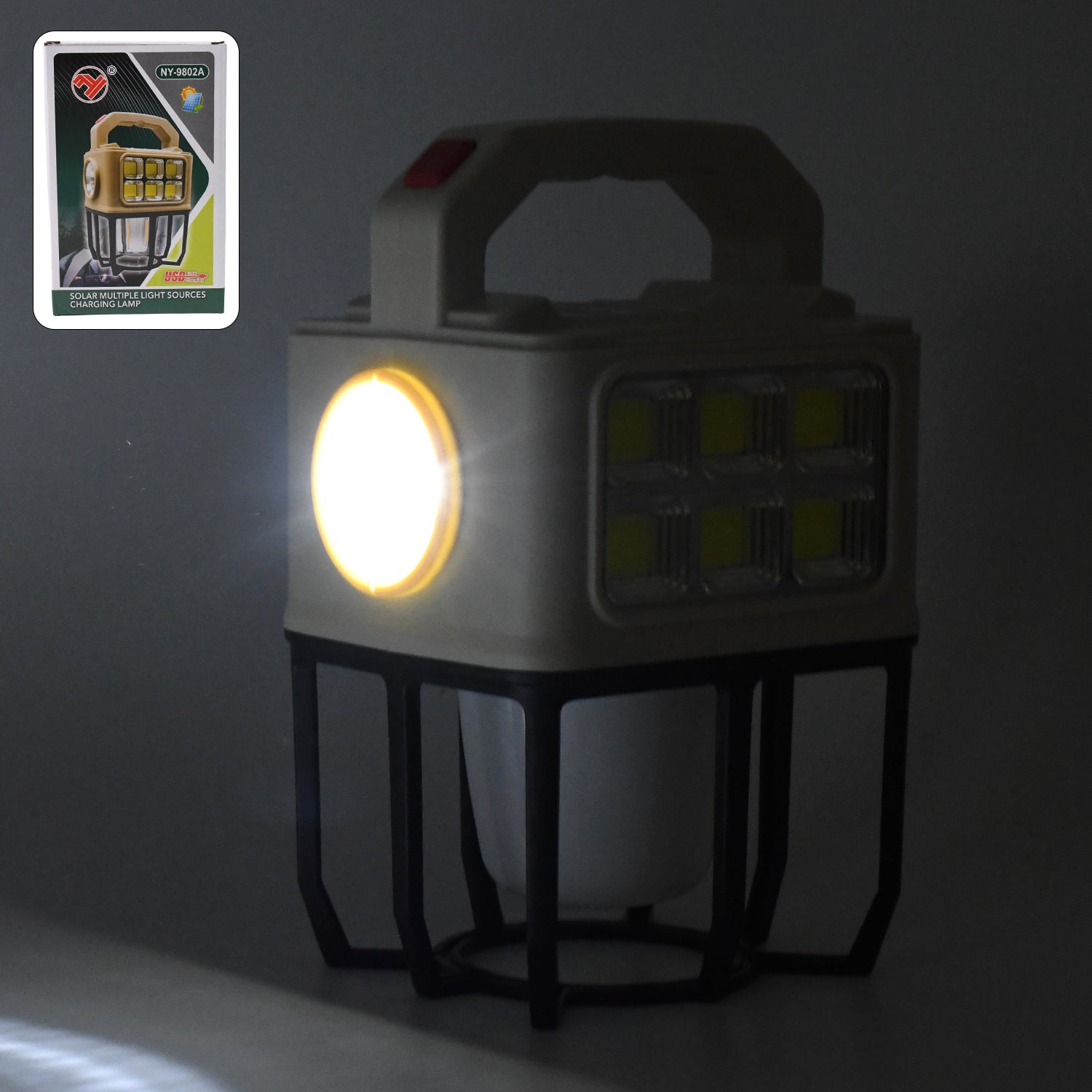Solar Portable Camping Lantern 3 Light Modes Camping Lantern