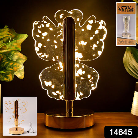 Luxury Golden Crystal Led Table Lamp (1 Pc)