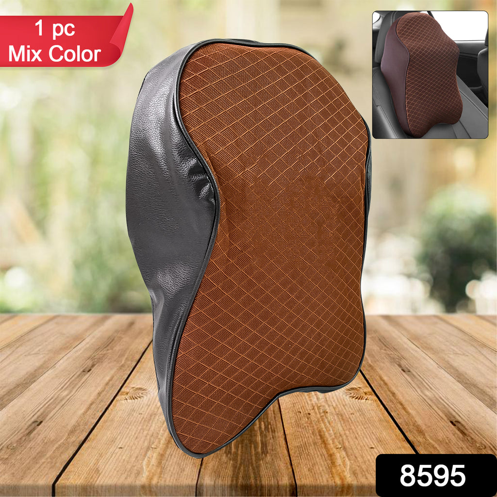 8595 Car Neck Pillow Car Neck Headrest Pillow Memory Foam Car Accessories Cushion Car Seat Head Support Neck Protector Car Seat Neck Pillowfor Driving (1 Pc)