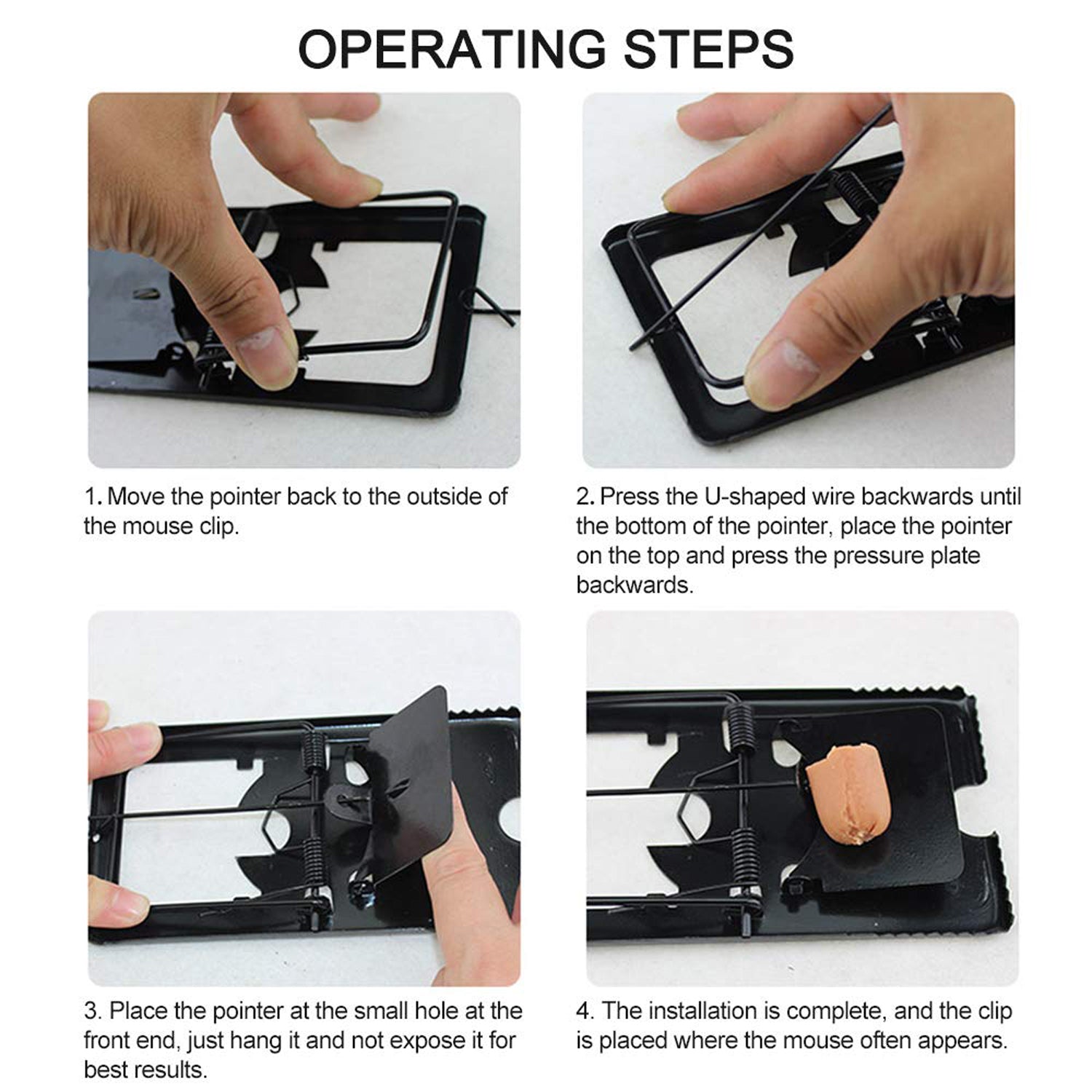 Mouse Trap Catcher Rodent Traps Mice Control Mice Snap Kill Trap (2 Pc)