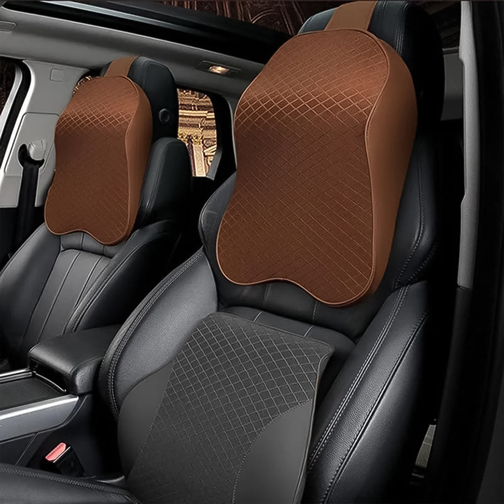 8595 Car Neck Pillow Car Neck Headrest Pillow Memory Foam Car Accessories Cushion Car Seat Head Support Neck Protector Car Seat Neck Pillowfor Driving (1 Pc)