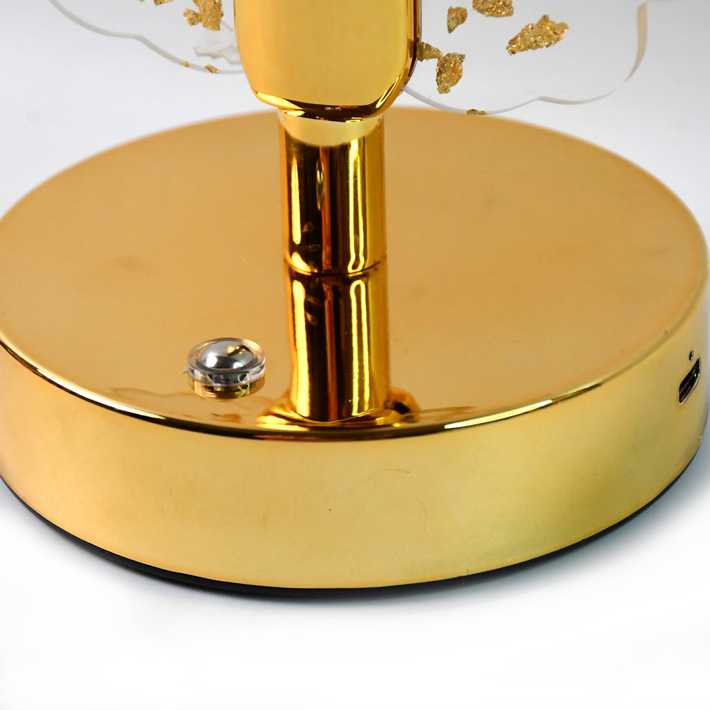 Luxury Golden Crystal Led Table Lamp (1 Pc)