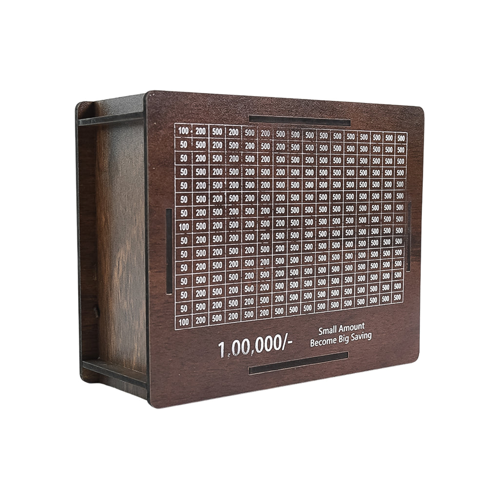 Wooden Money  Piggy Bank Money Box (1 Pc  Pen Not Included)