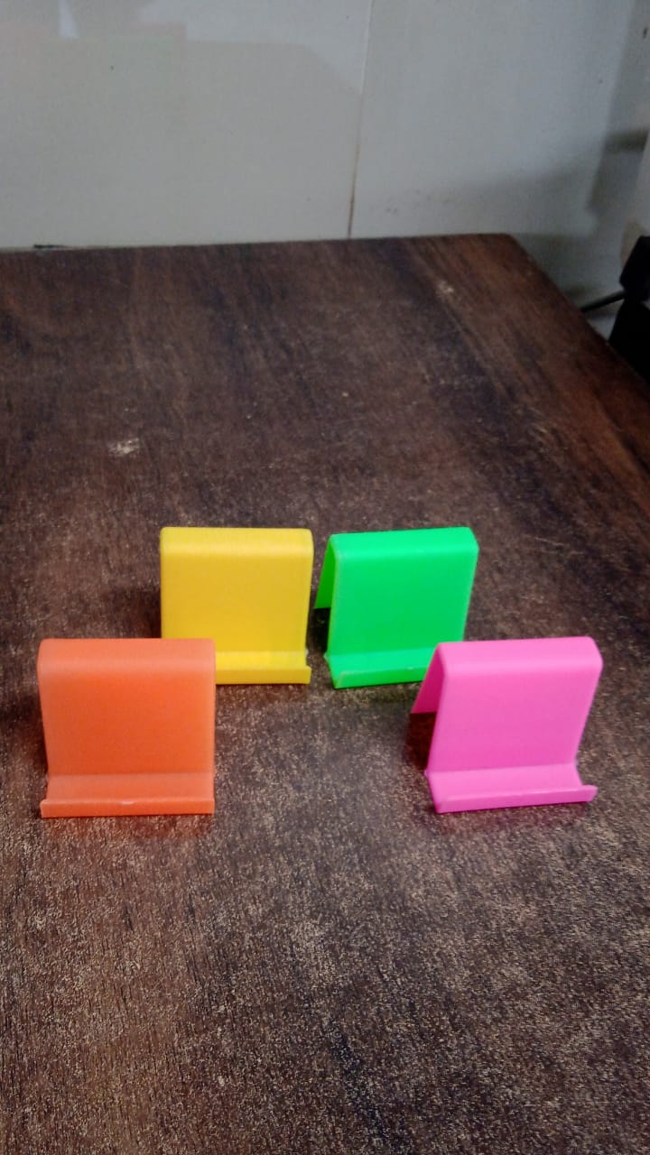Durable Plastic Mobile Phone Stand With Angled Support (1 Pc  Mix Color)